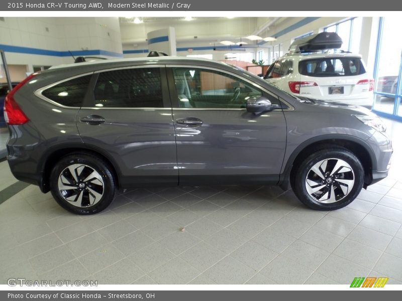 Modern Steel Metallic / Gray 2015 Honda CR-V Touring AWD