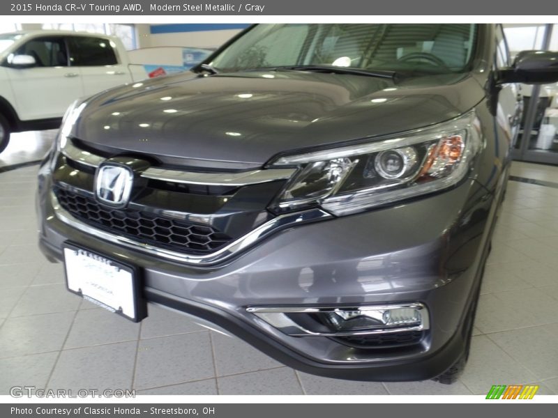 Modern Steel Metallic / Gray 2015 Honda CR-V Touring AWD