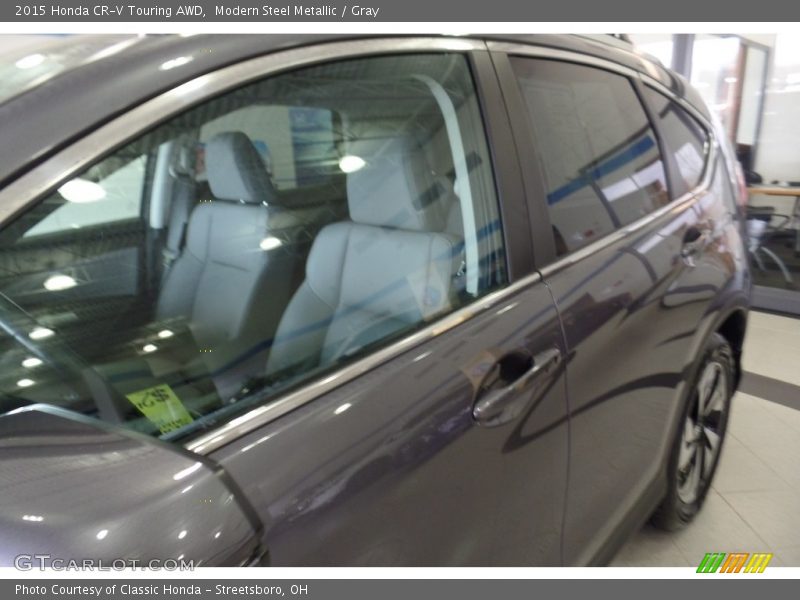 Modern Steel Metallic / Gray 2015 Honda CR-V Touring AWD
