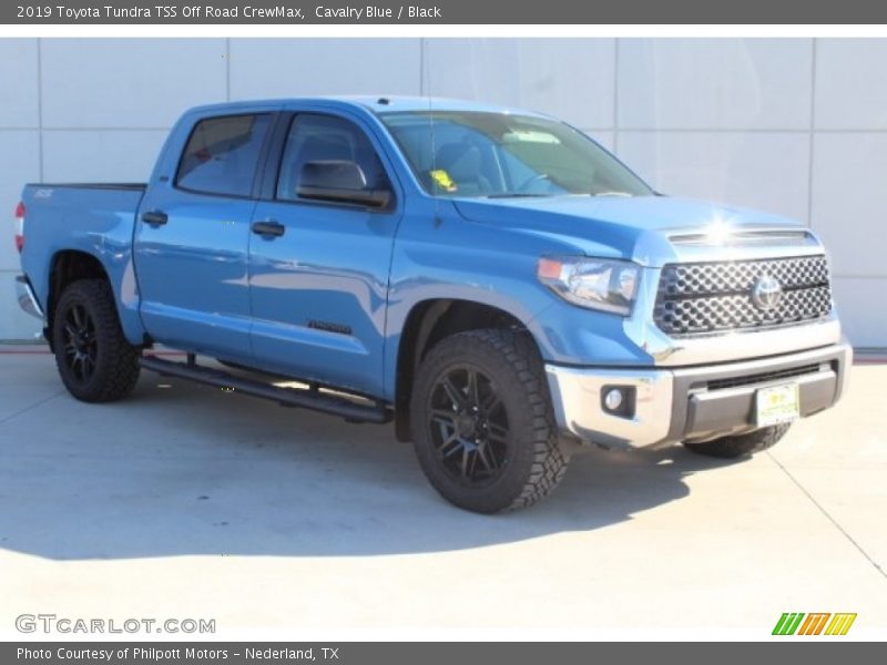 Cavalry Blue / Black 2019 Toyota Tundra TSS Off Road CrewMax