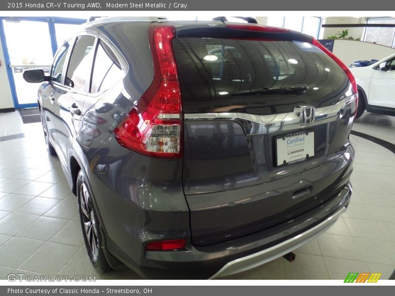Modern Steel Metallic / Gray 2015 Honda CR-V Touring AWD