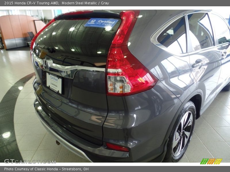Modern Steel Metallic / Gray 2015 Honda CR-V Touring AWD
