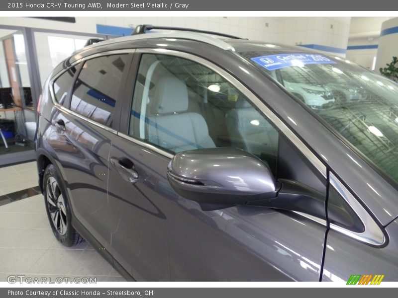 Modern Steel Metallic / Gray 2015 Honda CR-V Touring AWD