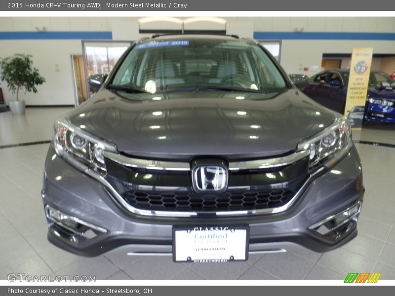 Modern Steel Metallic / Gray 2015 Honda CR-V Touring AWD