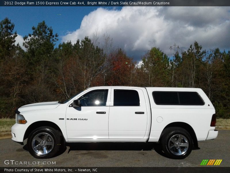 Bright White / Dark Slate Gray/Medium Graystone 2012 Dodge Ram 1500 Express Crew Cab 4x4