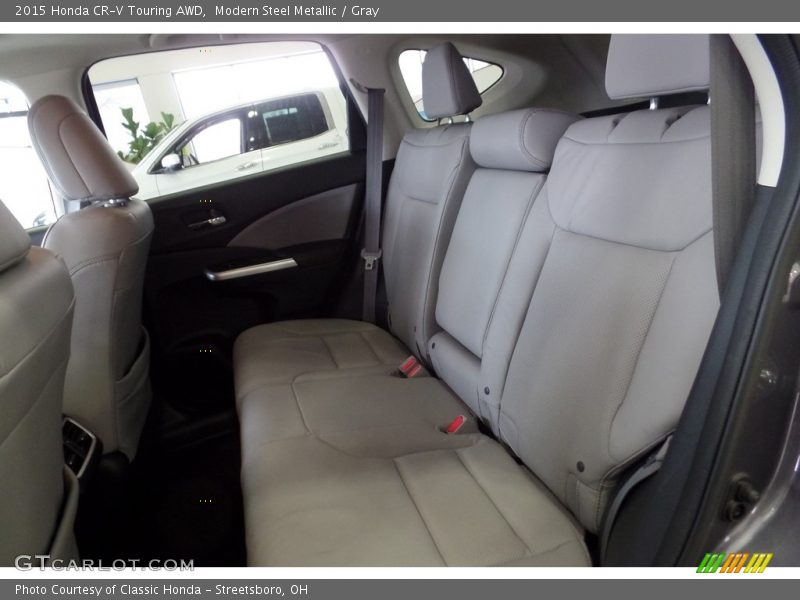Modern Steel Metallic / Gray 2015 Honda CR-V Touring AWD