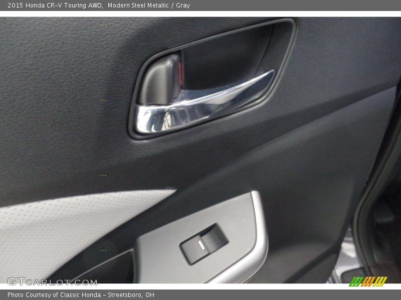 Modern Steel Metallic / Gray 2015 Honda CR-V Touring AWD