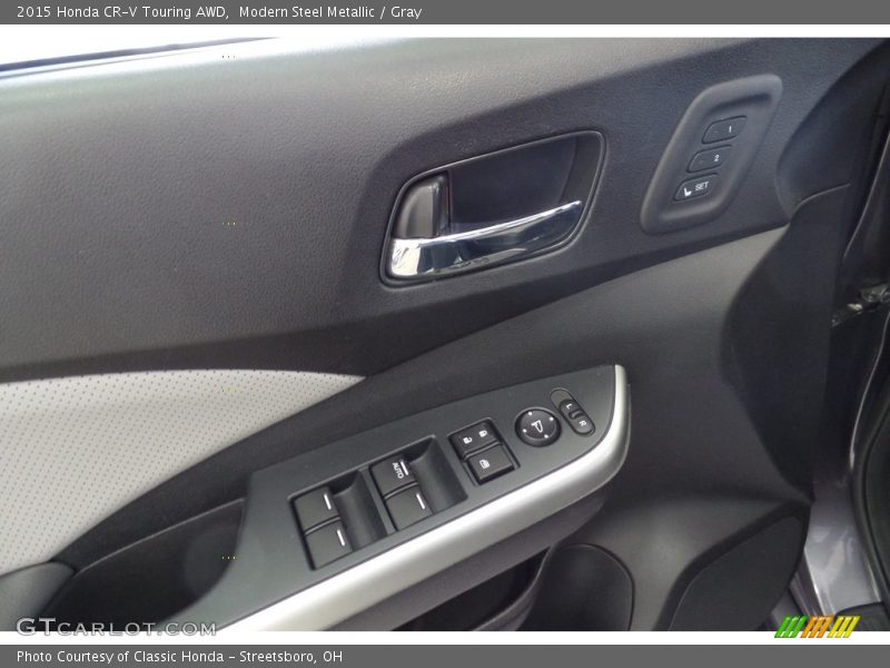 Modern Steel Metallic / Gray 2015 Honda CR-V Touring AWD