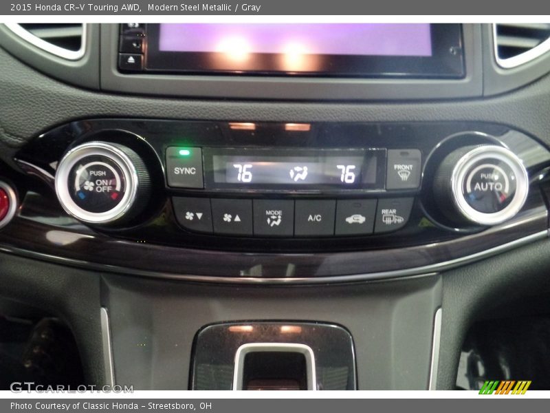 Modern Steel Metallic / Gray 2015 Honda CR-V Touring AWD