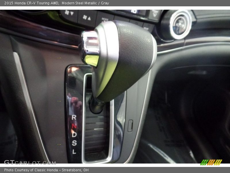 Modern Steel Metallic / Gray 2015 Honda CR-V Touring AWD