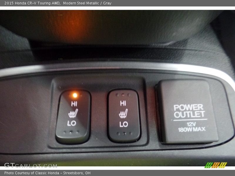 Modern Steel Metallic / Gray 2015 Honda CR-V Touring AWD