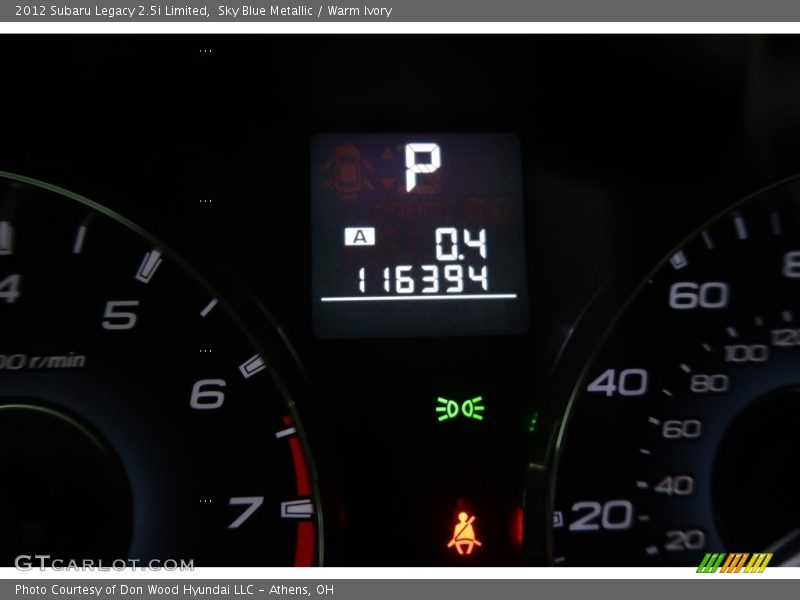 Sky Blue Metallic / Warm Ivory 2012 Subaru Legacy 2.5i Limited