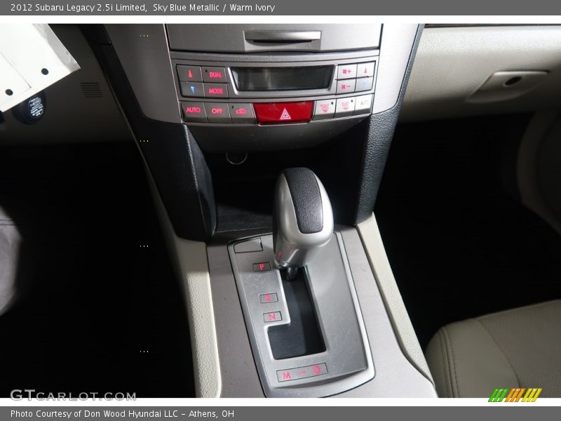 Sky Blue Metallic / Warm Ivory 2012 Subaru Legacy 2.5i Limited