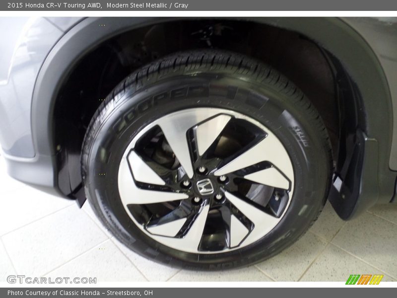 Modern Steel Metallic / Gray 2015 Honda CR-V Touring AWD