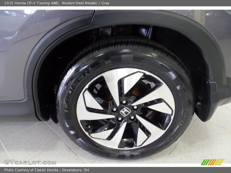 Modern Steel Metallic / Gray 2015 Honda CR-V Touring AWD