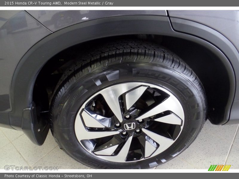 Modern Steel Metallic / Gray 2015 Honda CR-V Touring AWD