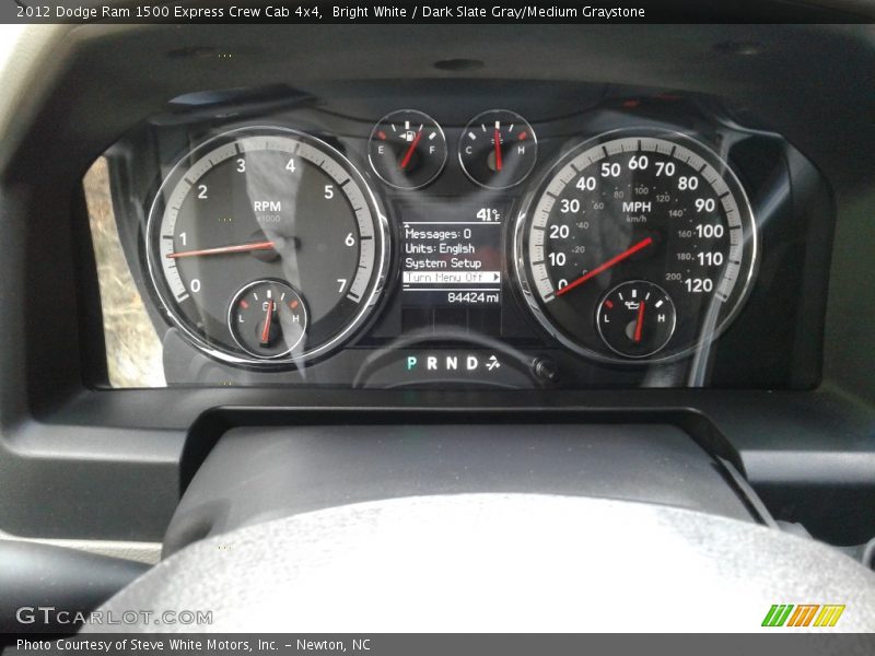 Bright White / Dark Slate Gray/Medium Graystone 2012 Dodge Ram 1500 Express Crew Cab 4x4