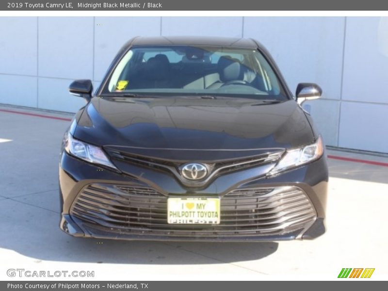 Midnight Black Metallic / Black 2019 Toyota Camry LE