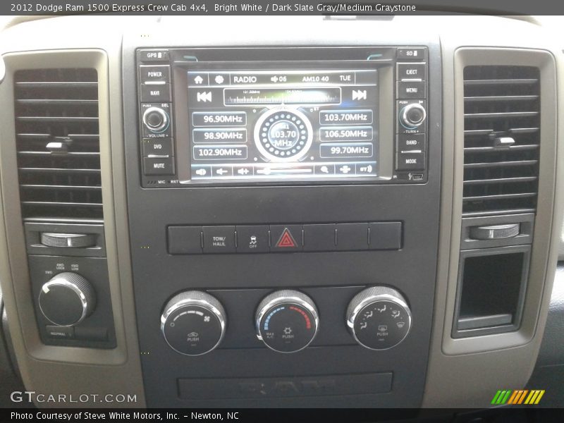 Bright White / Dark Slate Gray/Medium Graystone 2012 Dodge Ram 1500 Express Crew Cab 4x4