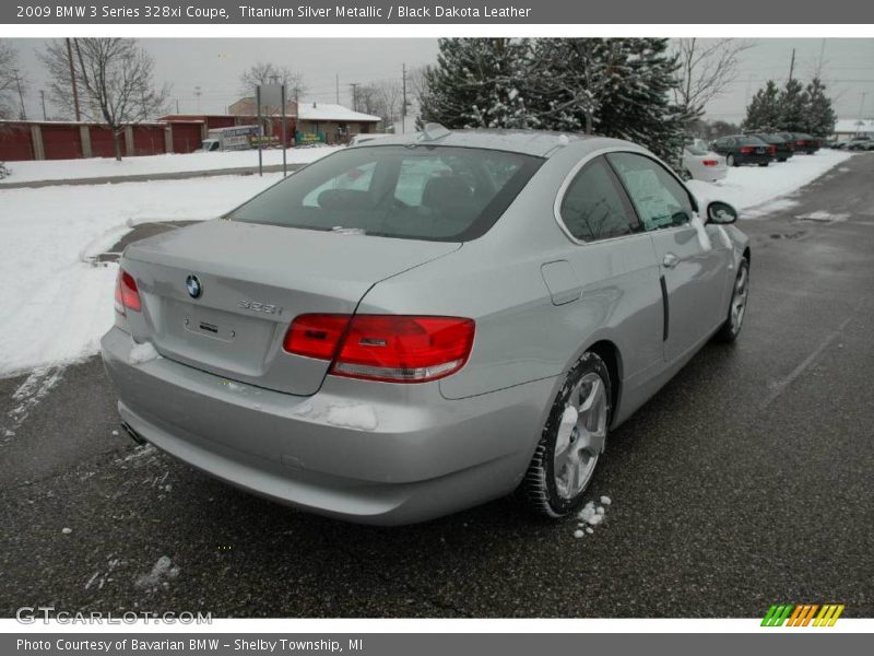 Titanium Silver Metallic / Black Dakota Leather 2009 BMW 3 Series 328xi Coupe