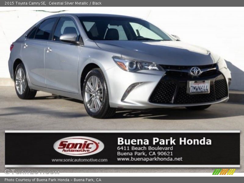 Celestial Silver Metallic / Black 2015 Toyota Camry SE