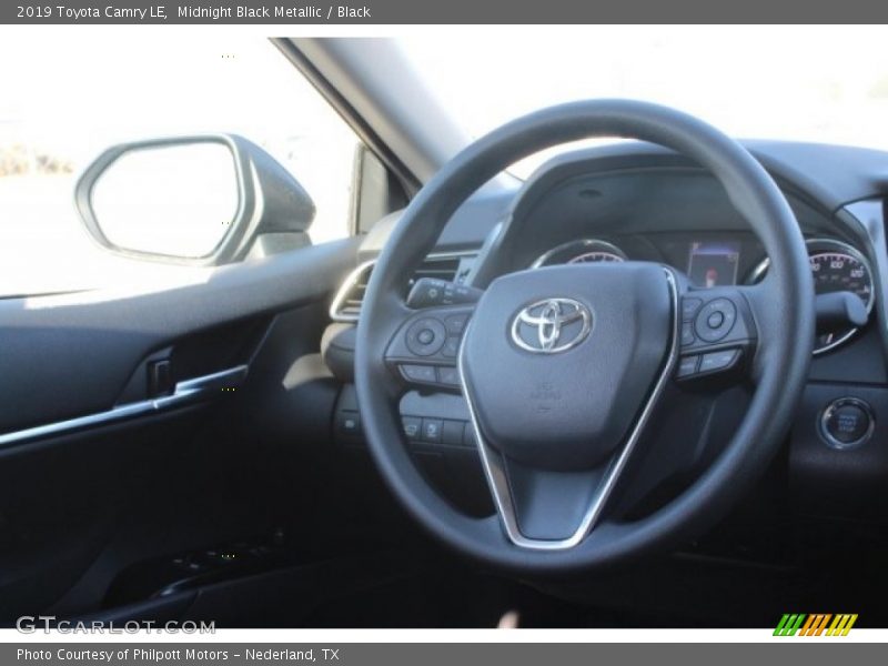 Midnight Black Metallic / Black 2019 Toyota Camry LE