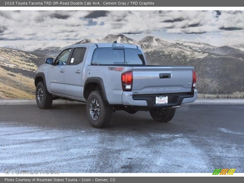 Cement Gray / TRD Graphite 2019 Toyota Tacoma TRD Off-Road Double Cab 4x4