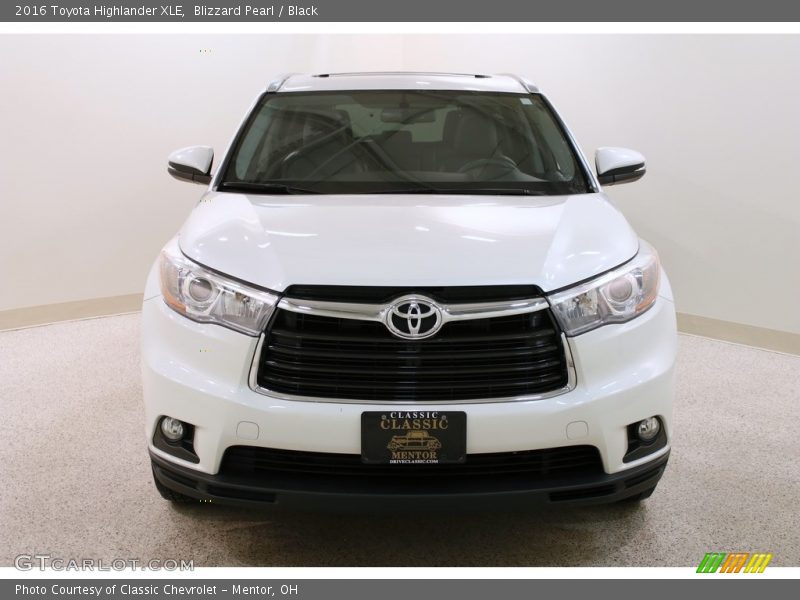 Blizzard Pearl / Black 2016 Toyota Highlander XLE