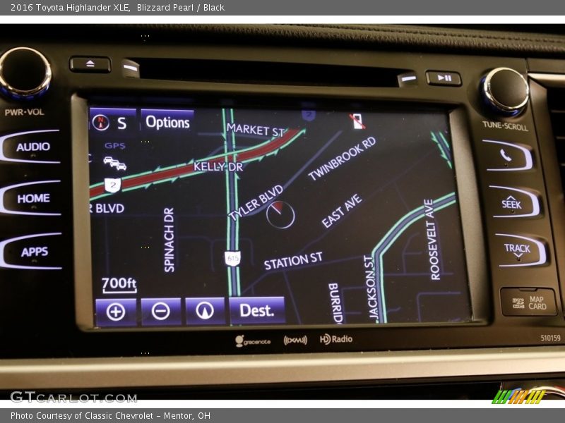 Blizzard Pearl / Black 2016 Toyota Highlander XLE