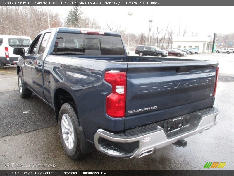 Northsky Blue Metallic / Jet Black 2019 Chevrolet Silverado 1500 LT Z71 Double Cab 4WD