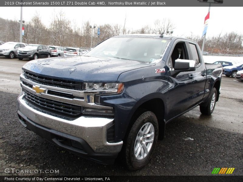 Northsky Blue Metallic / Jet Black 2019 Chevrolet Silverado 1500 LT Z71 Double Cab 4WD