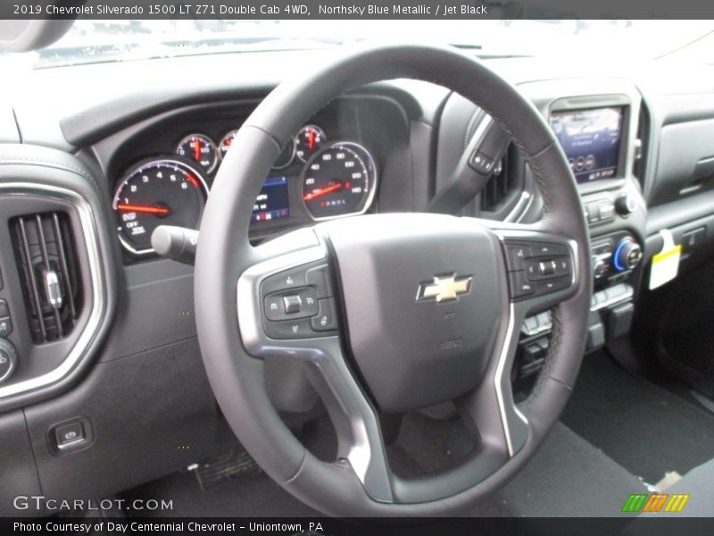 Northsky Blue Metallic / Jet Black 2019 Chevrolet Silverado 1500 LT Z71 Double Cab 4WD