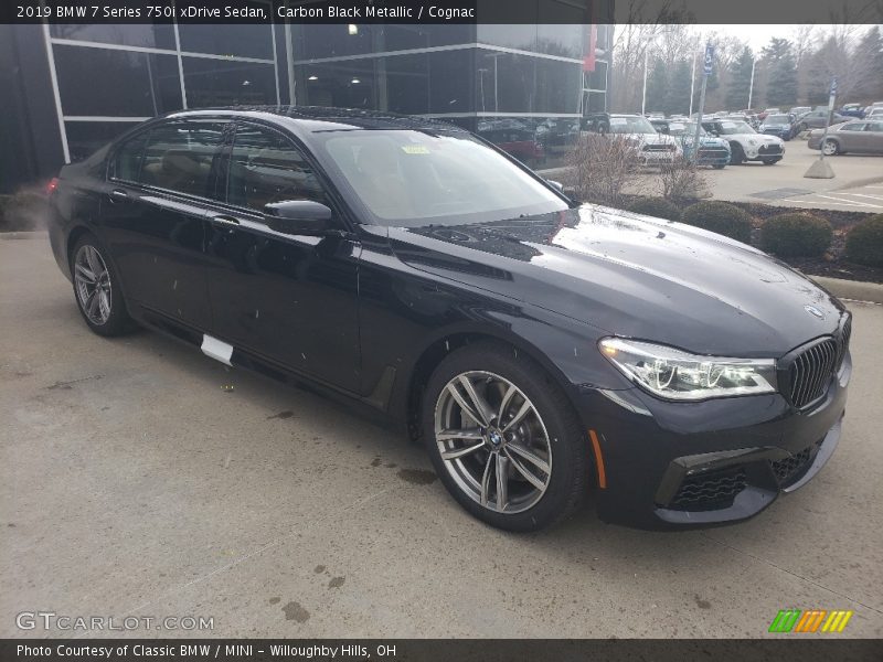 Carbon Black Metallic / Cognac 2019 BMW 7 Series 750i xDrive Sedan