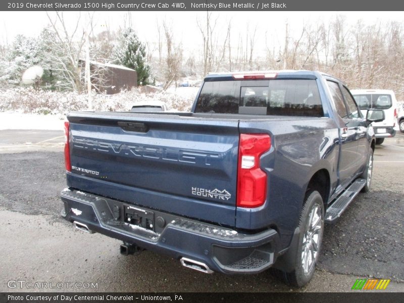 Northsky Blue Metallic / Jet Black 2019 Chevrolet Silverado 1500 High Country Crew Cab 4WD