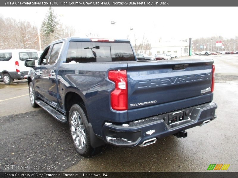 Northsky Blue Metallic / Jet Black 2019 Chevrolet Silverado 1500 High Country Crew Cab 4WD