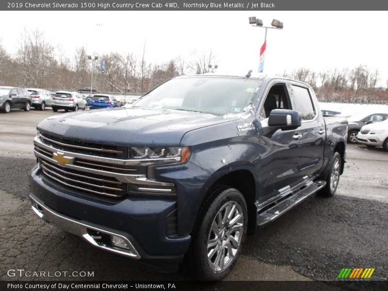 Northsky Blue Metallic / Jet Black 2019 Chevrolet Silverado 1500 High Country Crew Cab 4WD