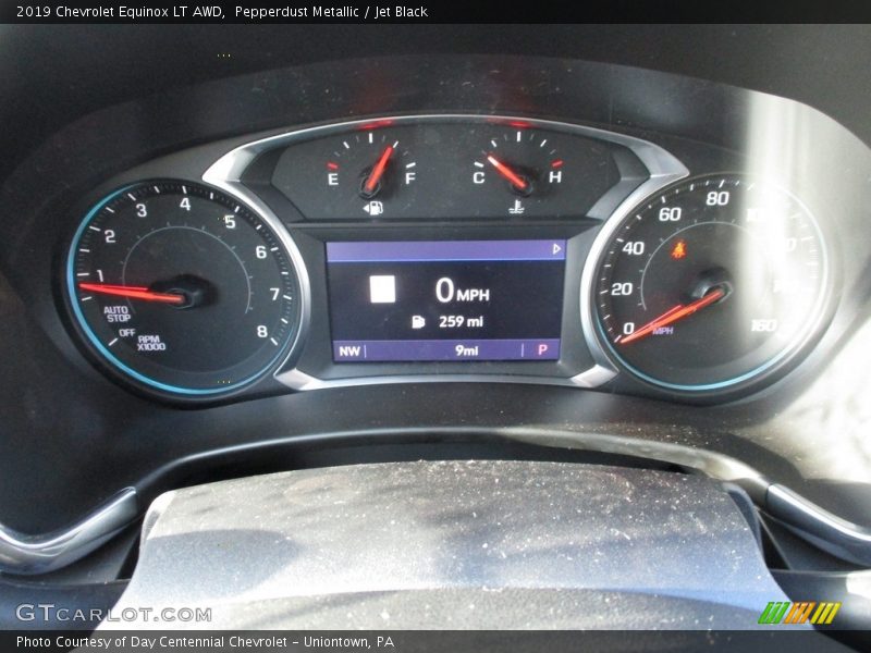 Pepperdust Metallic / Jet Black 2019 Chevrolet Equinox LT AWD