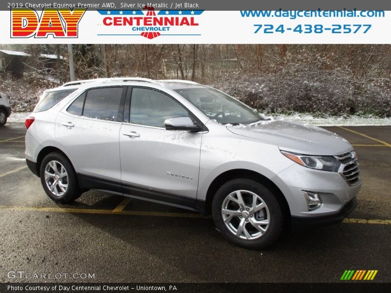 Silver Ice Metallic / Jet Black 2019 Chevrolet Equinox Premier AWD