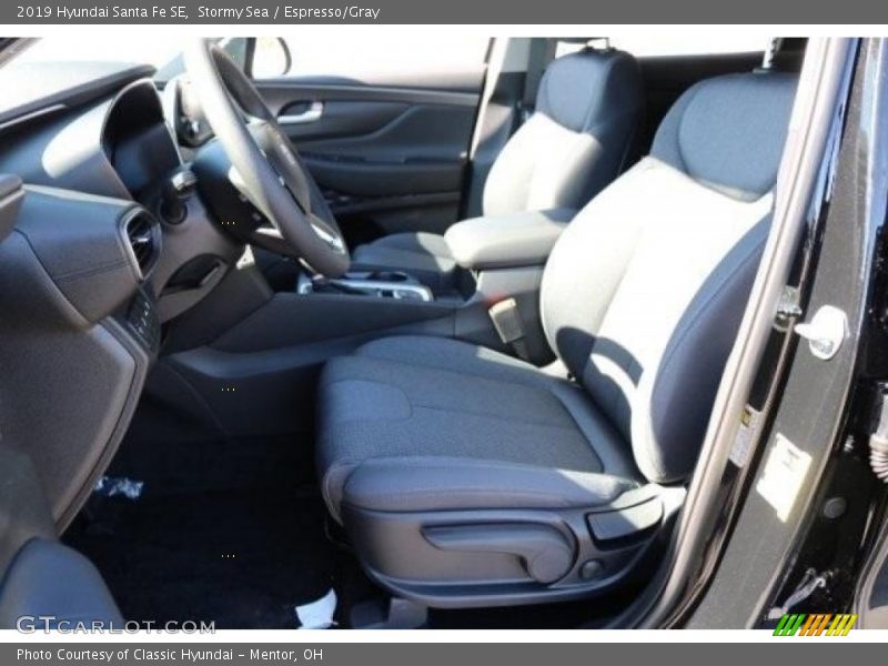 Stormy Sea / Espresso/Gray 2019 Hyundai Santa Fe SE