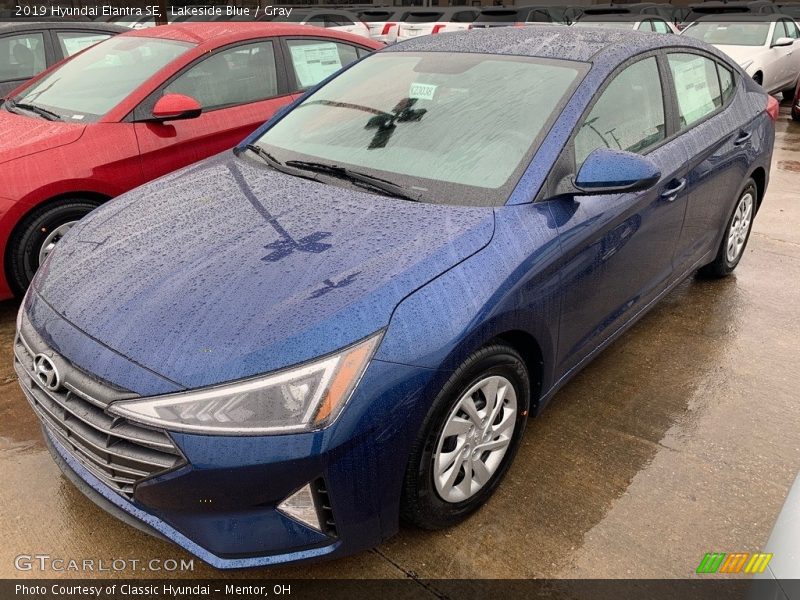 Lakeside Blue / Gray 2019 Hyundai Elantra SE