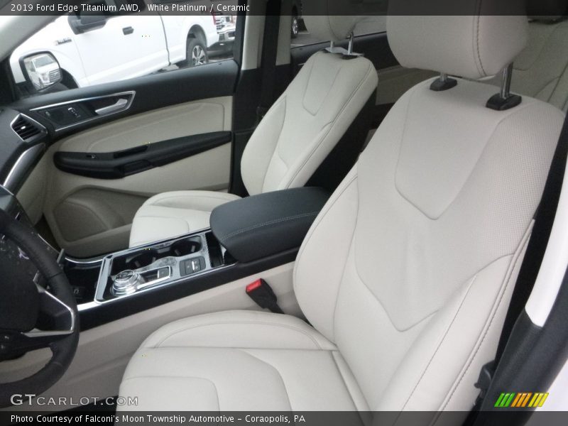 Front Seat of 2019 Edge Titanium AWD