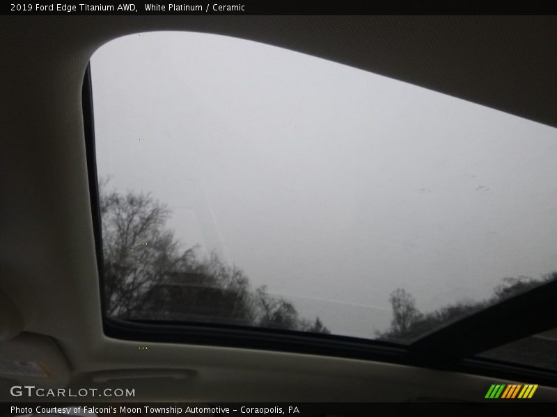 White Platinum / Ceramic 2019 Ford Edge Titanium AWD