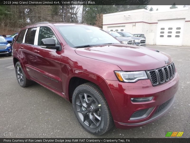 Velvet Red Pearl / Black 2019 Jeep Grand Cherokee Limited 4x4