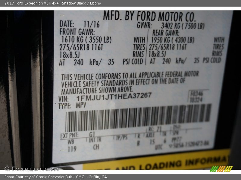 Shadow Black / Ebony 2017 Ford Expedition XLT 4x4