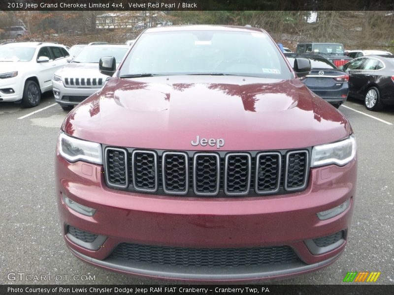 Velvet Red Pearl / Black 2019 Jeep Grand Cherokee Limited 4x4