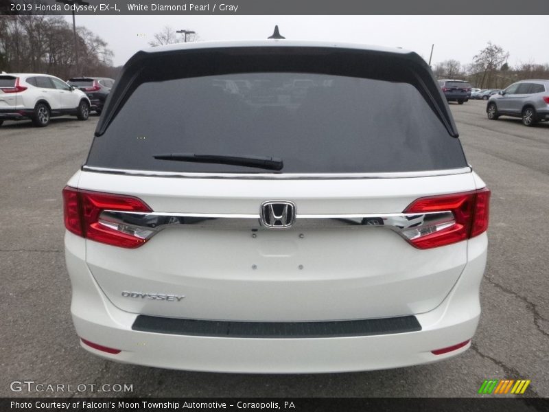 White Diamond Pearl / Gray 2019 Honda Odyssey EX-L