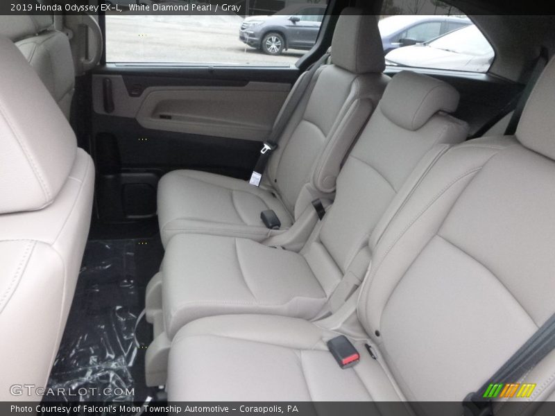 White Diamond Pearl / Gray 2019 Honda Odyssey EX-L