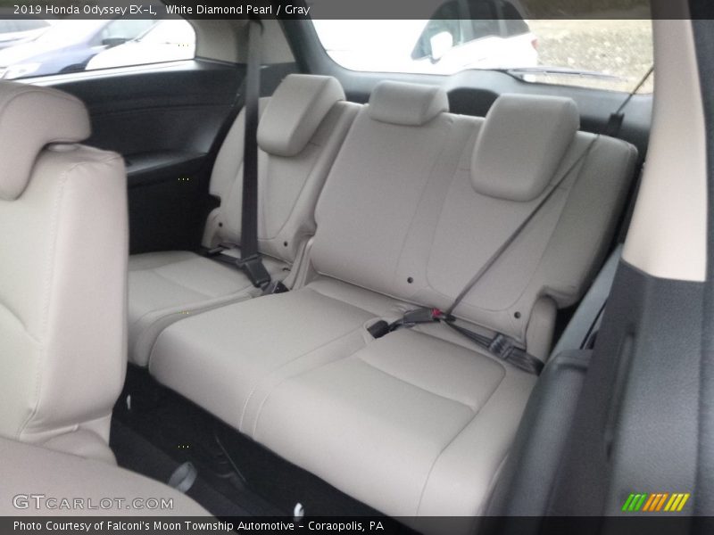 White Diamond Pearl / Gray 2019 Honda Odyssey EX-L