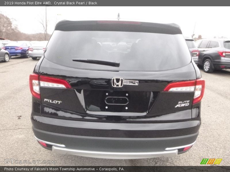 Crystal Black Pearl / Black 2019 Honda Pilot Elite AWD