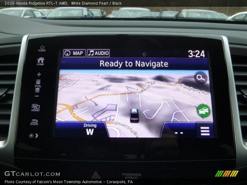 Navigation of 2019 Ridgeline RTL-T AWD